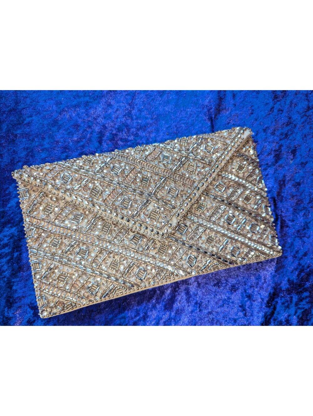 Beaded Envelope Clutch Purse